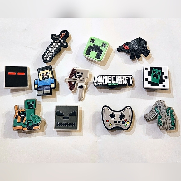 CROCS Video Games & Consoles New Minecraft Jibbitz Charms For Crocs